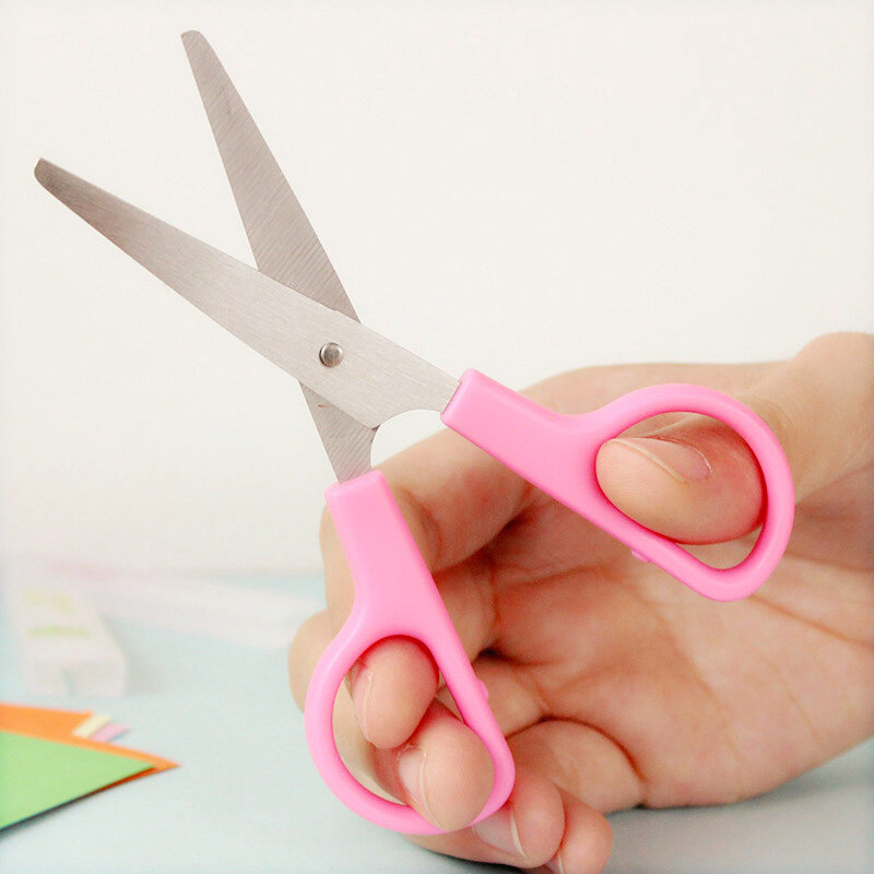 2 Pcs/Lot  Cute Lovely Stainless Steel Scissor for School Stationery & Office Supply & Student