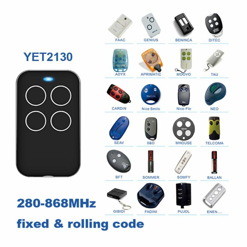 Remote Control Multi Frequency Duplicate 280mhz to 868mhz 4 Channel Command Handzender Garage Door Opener Gate Key Fob