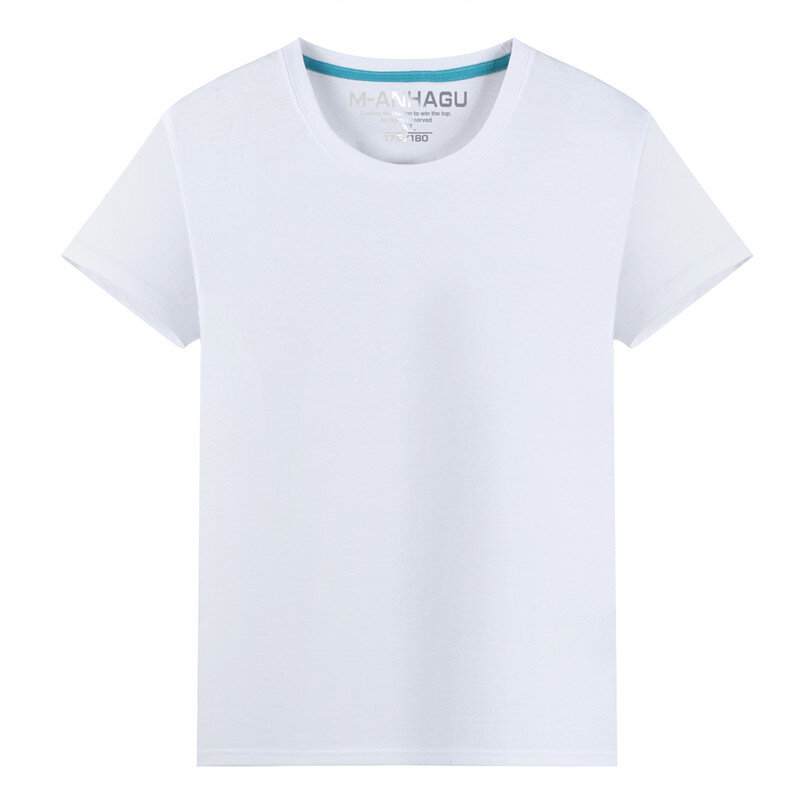 Новая хлопковая Мужская футболка с короткими рукавами с принтом кельпа, 100% Повседневная летняя футболка с круглым воротником, Мужская футб...