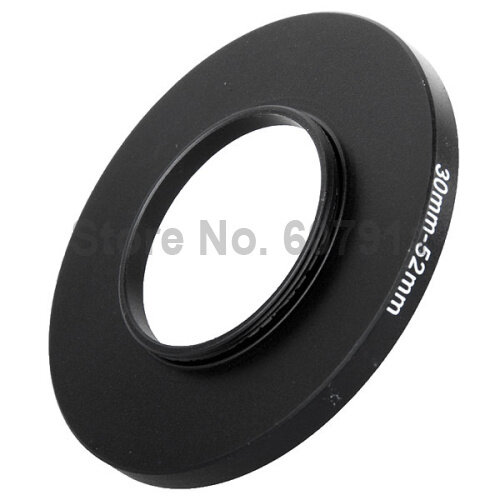 Adaptateur d'objectif, anneaux étagés en métal, filtre 30mm-52mm 30 à 52mm, 1 pièce