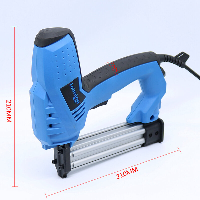 200V-240V Electric Staple Gun 2 In 1 Brad Nailer & Stapler Electric Nail Power Tool with 500 pcs nails for wood furniture