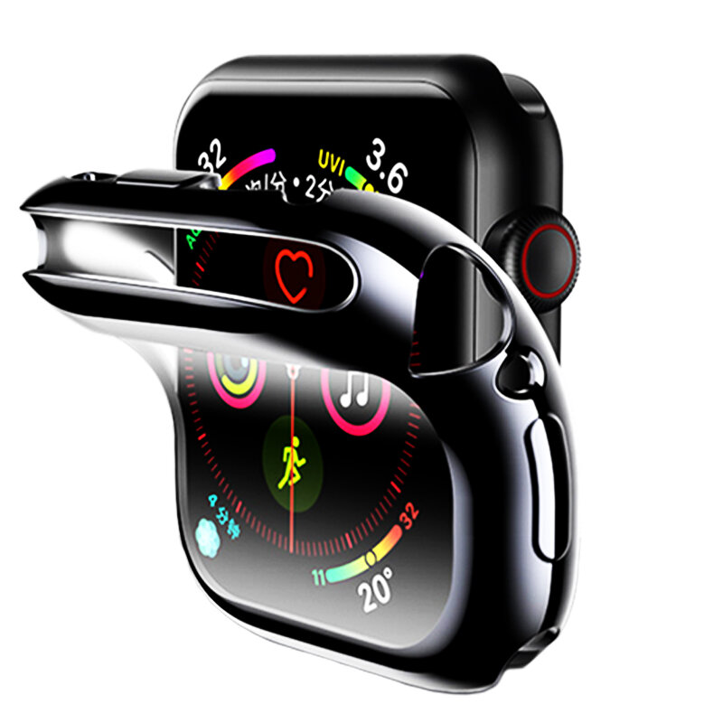 Bildschirm schutzhülle Für Apple Uhr 6 5 4 3 2 iwatch abdeckung 42mm 38mm 44mm 40mm Weichen Stoßfest Schutz Shell Zubehör