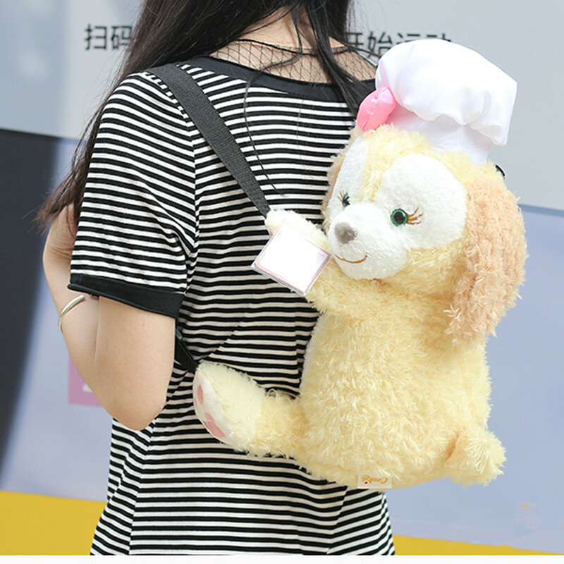 52CM Cartoon Backpack Kids Anime Duffy Bear Chef backpack Stellalou Rabbit new friends Cookie Cook plush toy for Christmas gift