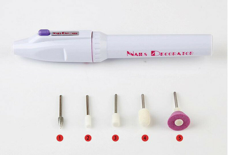 Nova marca portátil mini 5 em 1 kit polisher prego elétrico grooming ferramentas máquina de polimento do prego ferramentas da arte do prego