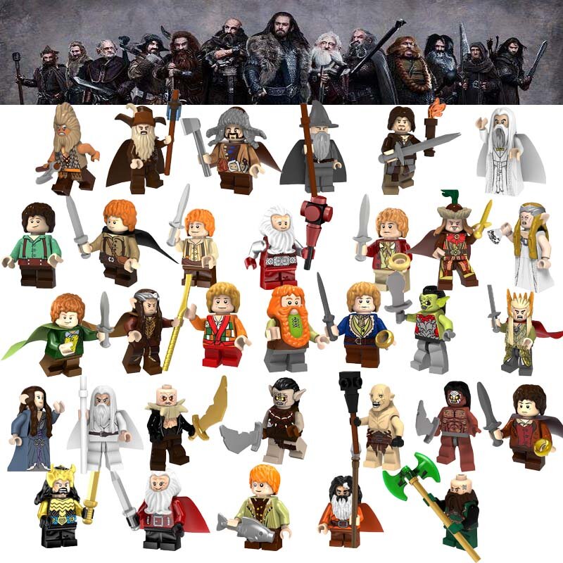 Seigneur des anneaux série Gandalf Saruman Radagast Sauron Thranduil Star Wars figurines blocs de construction jouets