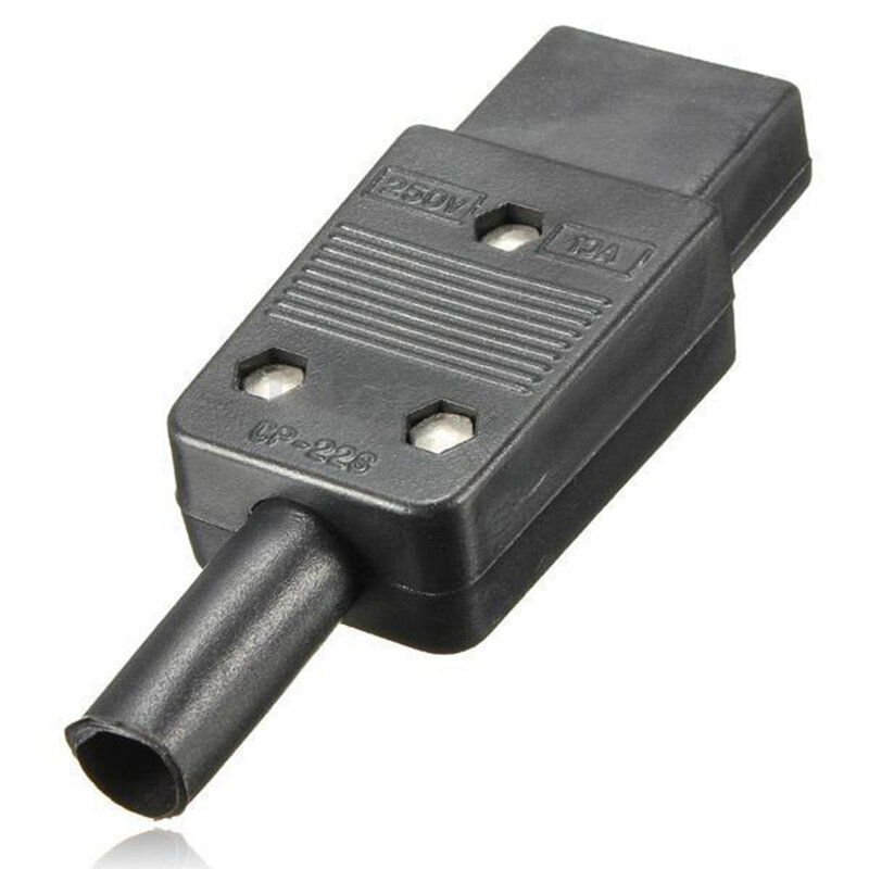 5PCS IEC 320 C13 Femmina Plug Adapter 3pin Cavo di Alimentazione Presa Rewirable Connector
