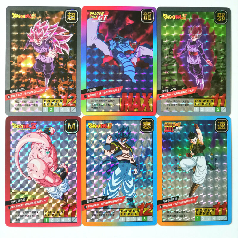 54 개/대 슈퍼 드래곤 볼 Z 전투 영웅 배틀 카드 울트라 본능 Goku Vegeta 게임 컬렉션 카드