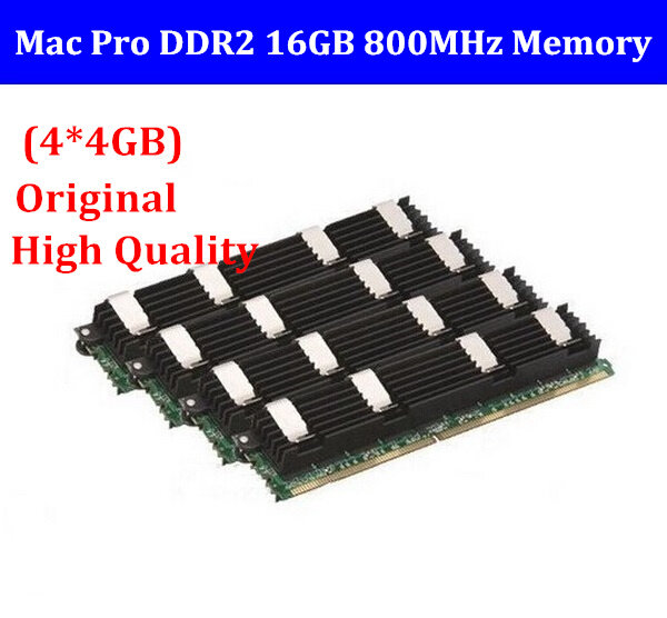Memória para macpro 16gb, ddr2 800mhz, fb-dimm, mac pro16gb (4x4gb), PC2-6400 2, DDR2-800 ecc, para mac pro 1,1, 2,1, 3,1
