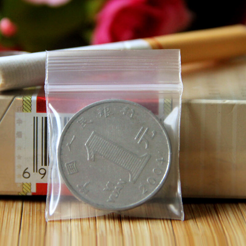 Plastic Verpakking Zakken! 100 stks/partij (1.8 cm * 2.5 cm) Clear Hersluitbare Plastic Zak PE Zip Lock Zakjes dikte: 0.2mm