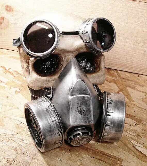 Okulary w stylu Steampunk maski gazowe gogle rekwizyty do Cosplay Gothic Anti-Fog Haze mężczyźni i kobiety maska