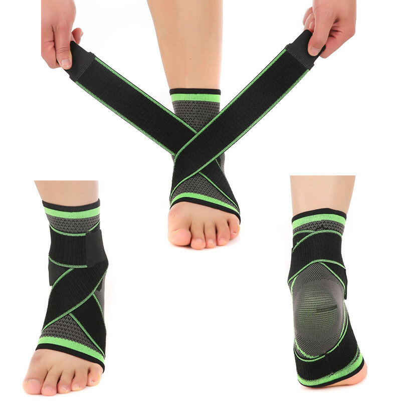 3d compressão manga pulso/cotovelo/joelho/tornozelo suporte cinta protetor pads bandagem corrida basquete