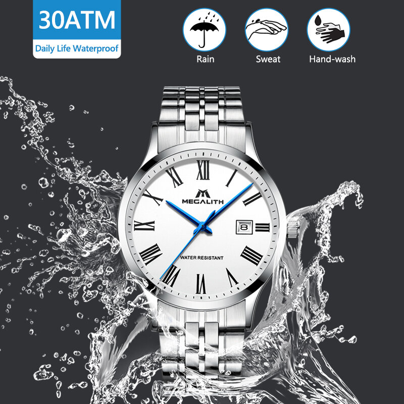 BIG VERKAUF, ALLE UHREN VERKAUF 9,99 $ MEGALITH Herren Uhren Top Marke Luxus Uhr Für Männer
