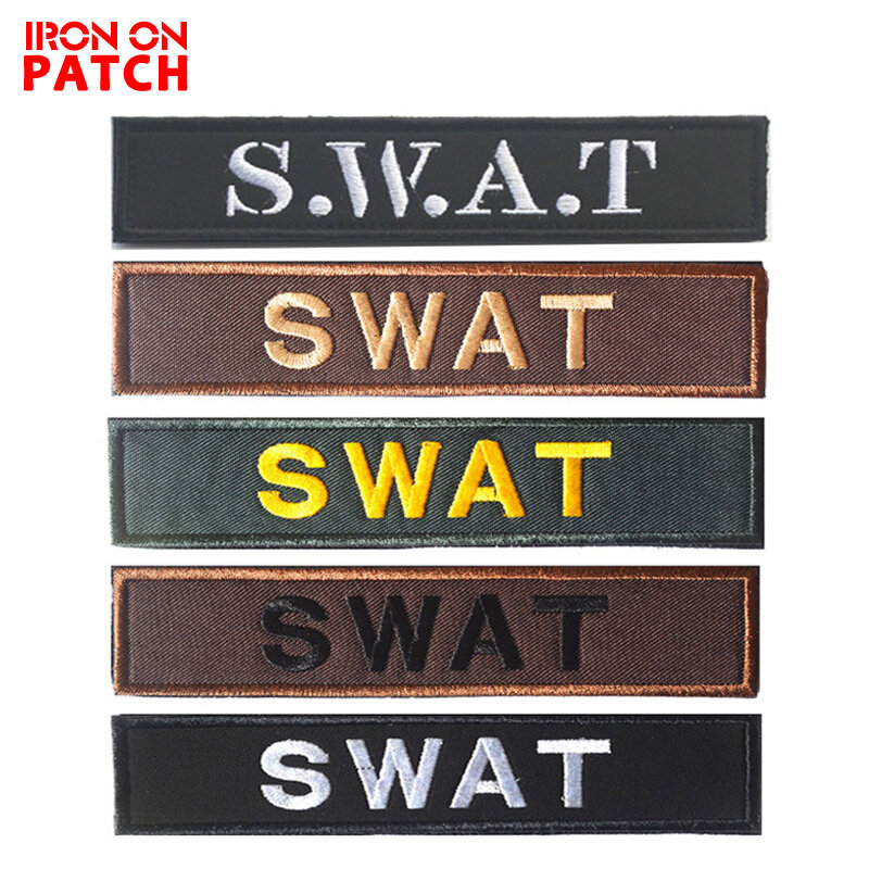 Embroidered Badges SWAT Tactical Stickers Patches Hook & Loop Badges Personality CLOTHES Badges on Backpack Military PATCH