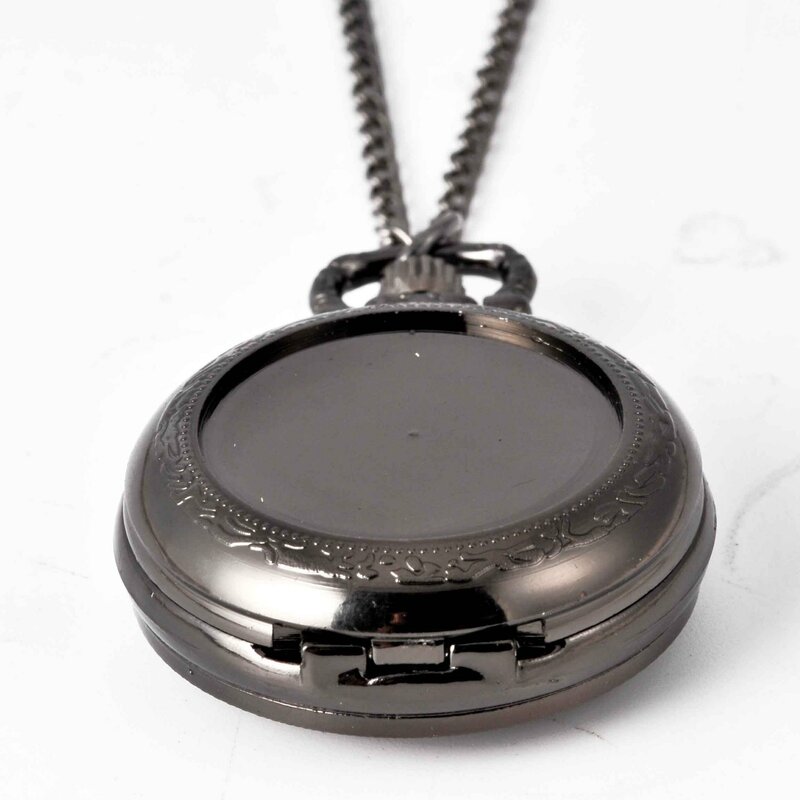 Creative Pocket Watch Classic Black Pocket Watch In The Pocket Watch Black Grooved Pocket Watch Creative Gifts For Men And Women