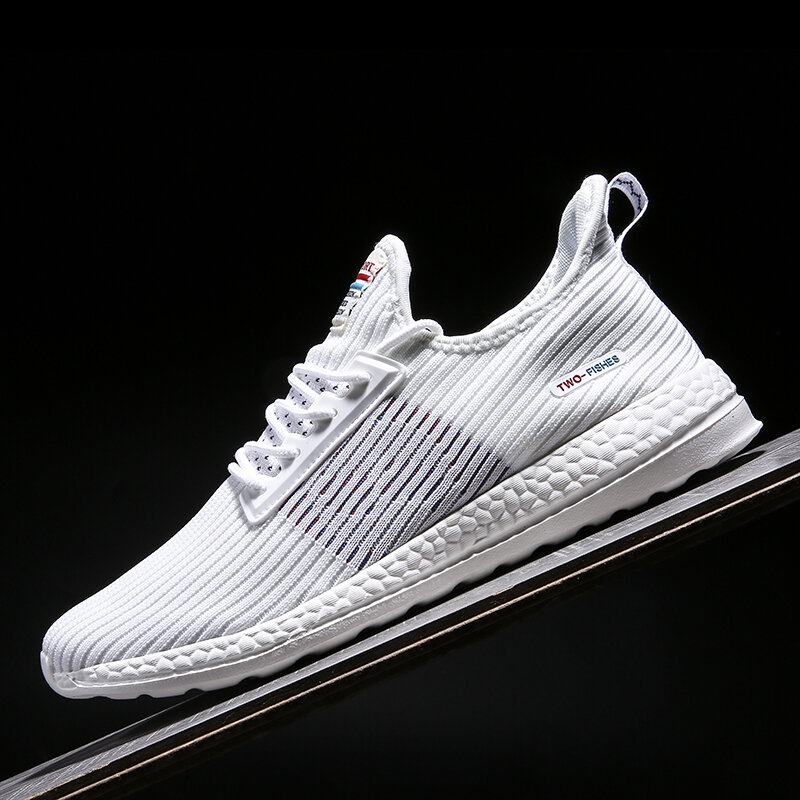 ZXWFOBEY 2019 New Mesh Men Casual Shoes Lac-up Men Shoes Lightweight Comfortable Breathable Walking Sneakers