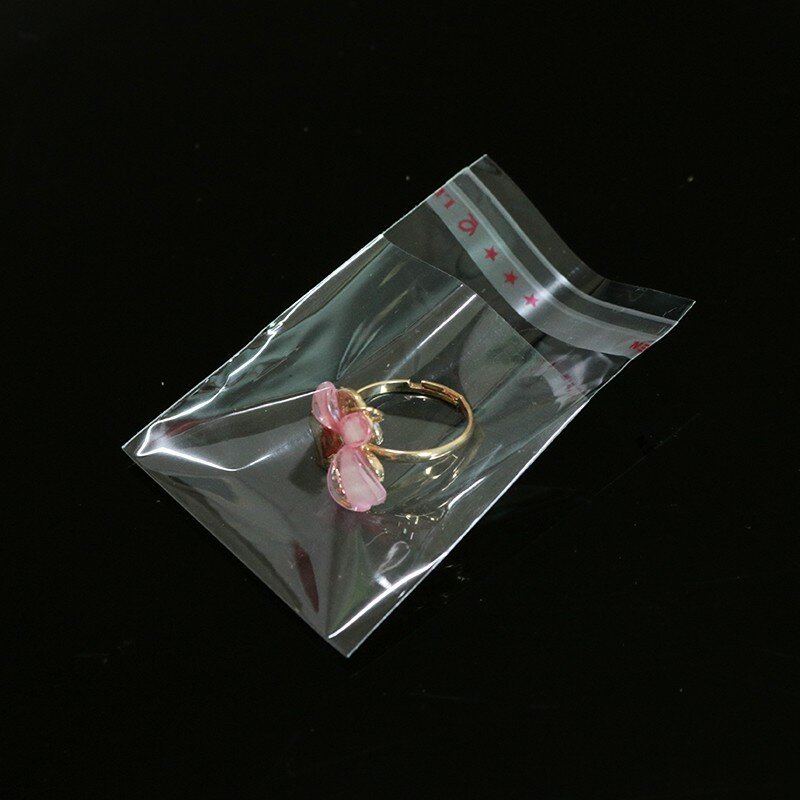 أكياس السيلوفان البلاستيكية الشفافة ، أكياس صغيرة ذاتية اللصق لتغليف المجوهرات ، السحر ، 3 × 3 2 سنتيمتر ، 1000 قطعة