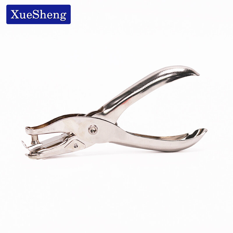 1 PC Metal Single Hole Puncher Hand Paper Punch Single Hole Scrapbooking Punches One Can Make 8 Pages All Metal Materials