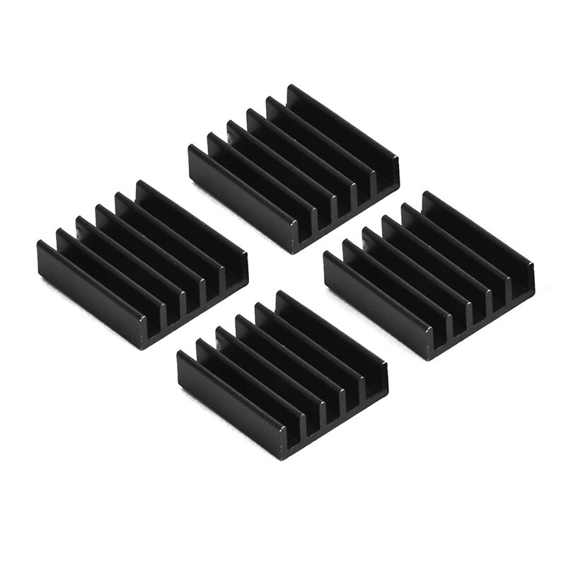 YOUNUON – dissipateur thermique en aluminium noir, radiateur d'ordinateur, pour puce électronique, 14x14x6mm, 2 pièces