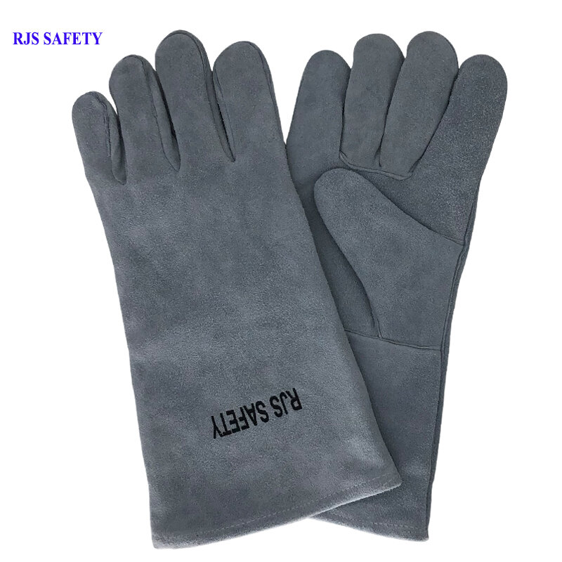 RJS ochronne rękawice robocze skóra bydlęca mężczyźni pracy rękawice spawalnicze ochronne sportowe MOTO rękawice odporne na zużycie NG8006