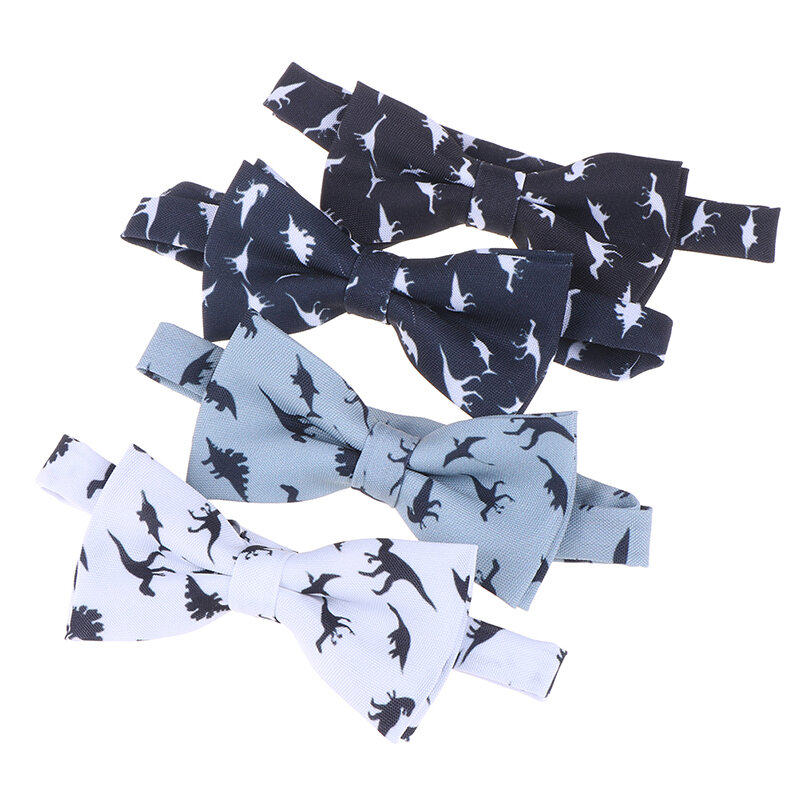 Dinosaur Luxury Bow Tie For Men Polyester Silk  Quality Bowties Suit Wedding Party Male Neckwear
