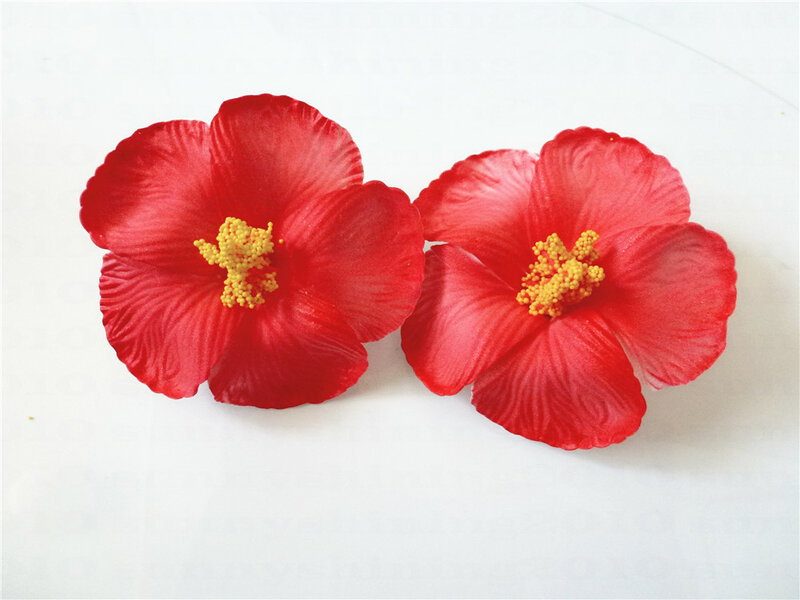 100pcs cores mistas espuma havaiana hicus decoração de flores sem clipe