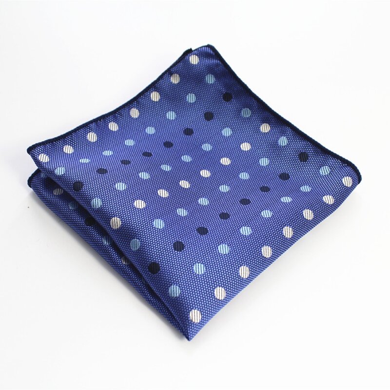 RBOCOTT Classic Dot Pocket Squares Fashion Plaid Handkerchief 22cm*22cm Floral and Paisley Hanky Towel For Business Party