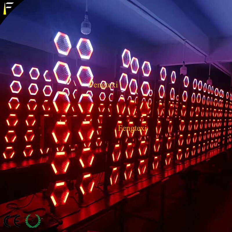 4 jednostki 6x100W 6-liniowy Hexa COB LED RGB/ciepłe/zimne światło słoneczne etap tylne światło Pixel oświetlenie dekoracyjne fit koncert muzyczny z FlightCase