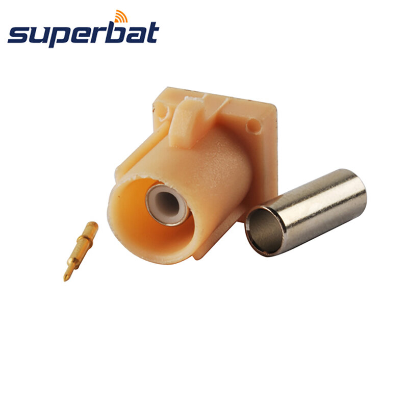 Conector Coaxial Superbat Fakra Code i-beige/1001 macho Bluetooh, engarce RF para Cable RG316 RG174 LMR100