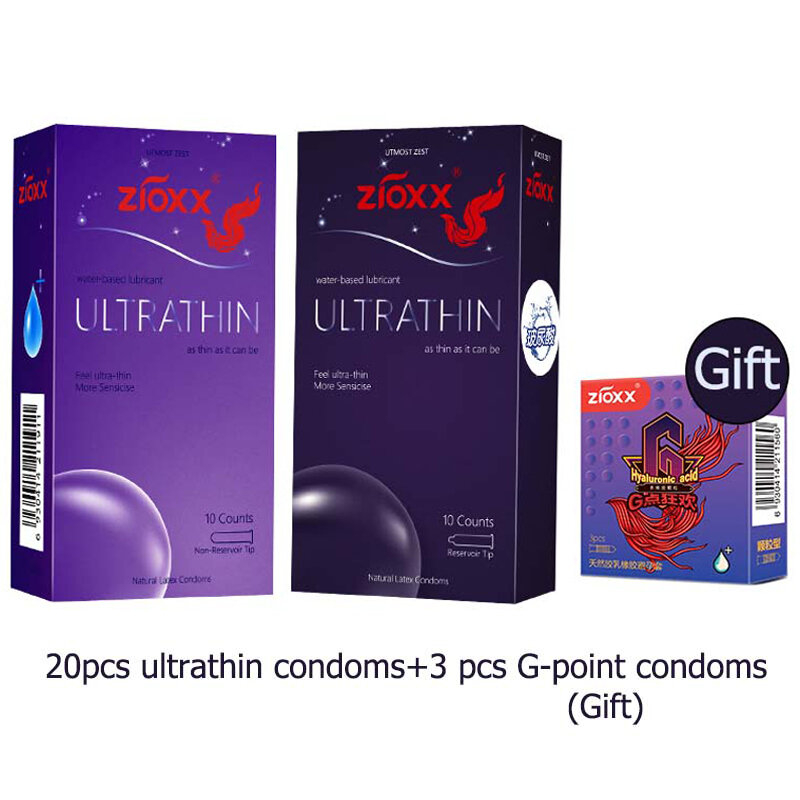 Condones para hombres ultra finos condones masculinos cómodos de llevar la manga del pene con muchos lubricantes 23 unids/pack ultra seguros