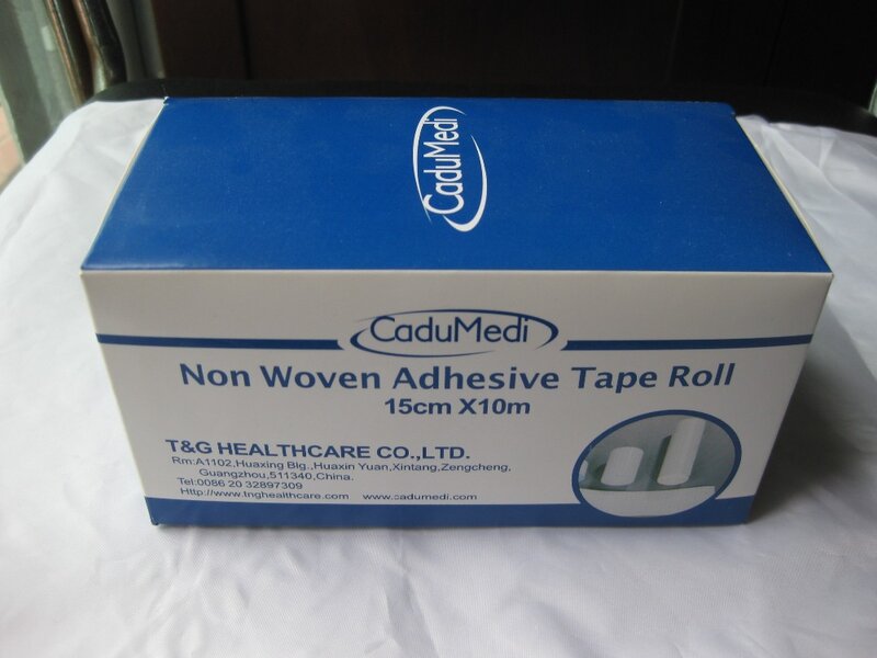 1Rolls 15Cm * 10M Niet-geweven Plakband Non Woven Side Tape Niet Adhesive Non-alkali Fiber Tape Non Plakband Geweven Stof