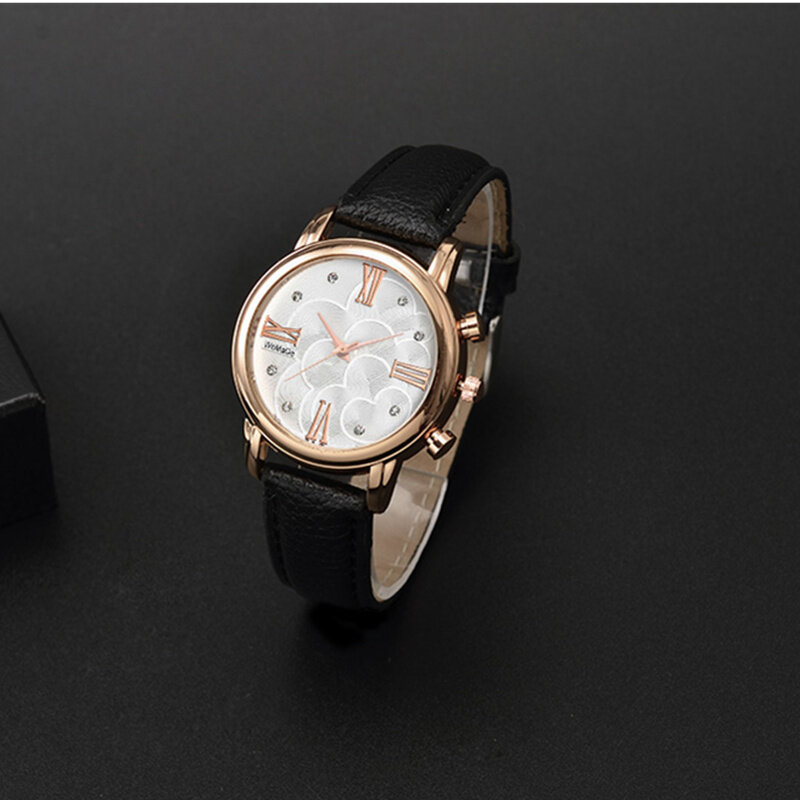 WoMaGe-reloj de pulsera de oro rosa para mujer, accesorio de lujo, de cristal
