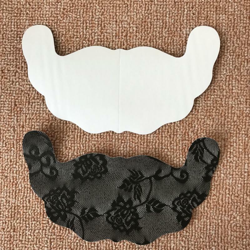 1 Pair Women U Shape Adhesive Disposable Breast Petals Lift Up Tape Lace Nipple Cover Bra Pad Invisible Breast Pad