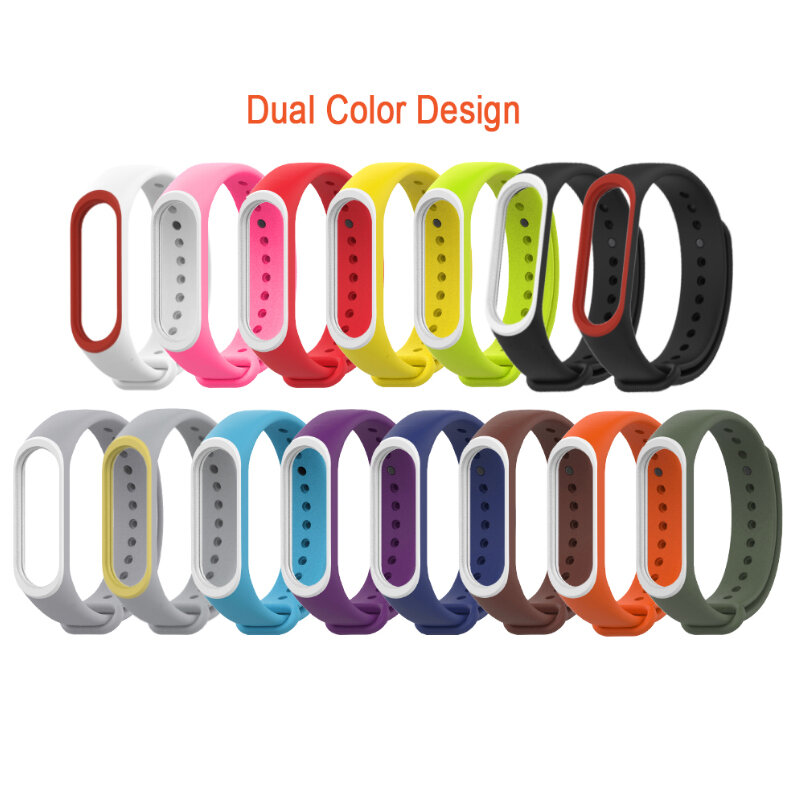 For Mi Band 4 Strap Colorful Wrist Strap For Xiaomi Mi Band 4 Bracelet Replacement Accessories For Mi band 4 NFC Silicone Strap