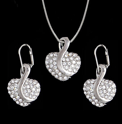 Conjuntos de jóias de moda pingente & colares brincos de gota para mulher conjuntos de jóias conjunto de festa de casamento