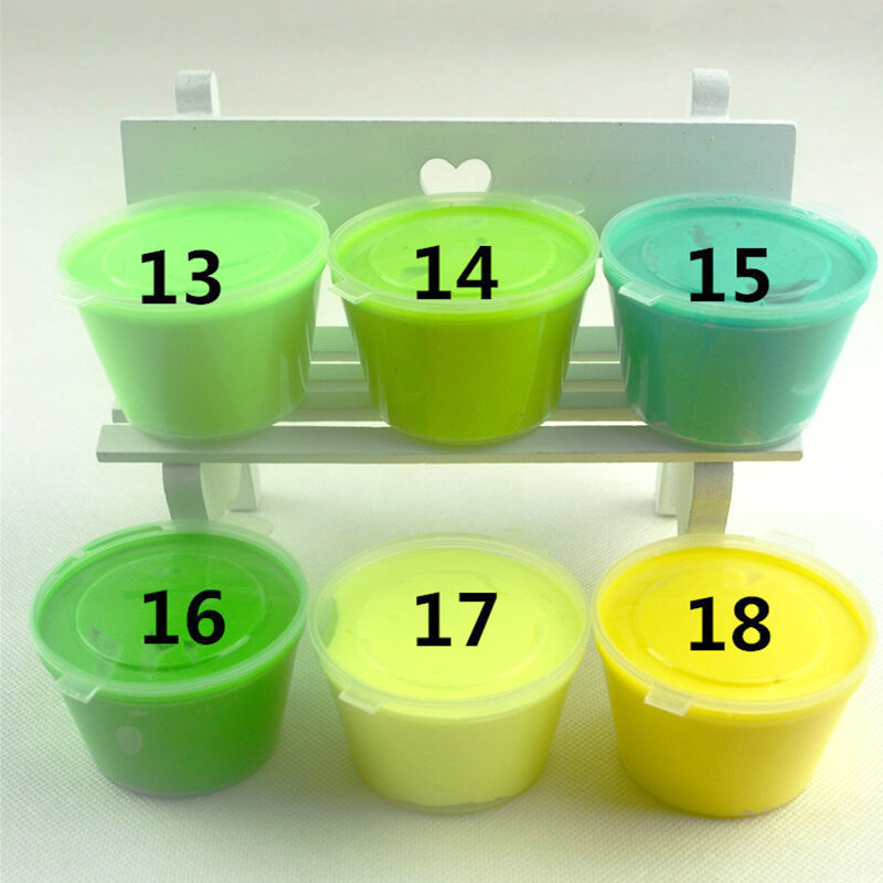 24 cor Slime DIY Bebê Speelgoed Cristal Gekleurde Klei Modder Intelligente Slime Goma De Borracha Plasticina DIY Mão Mole Modder