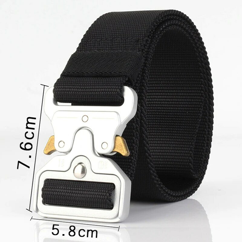 HipHop Street Wear Belt Rollercoaster Metal Button Canvas For Women Men Safety Belts Fashion Rollercoaster High Quality