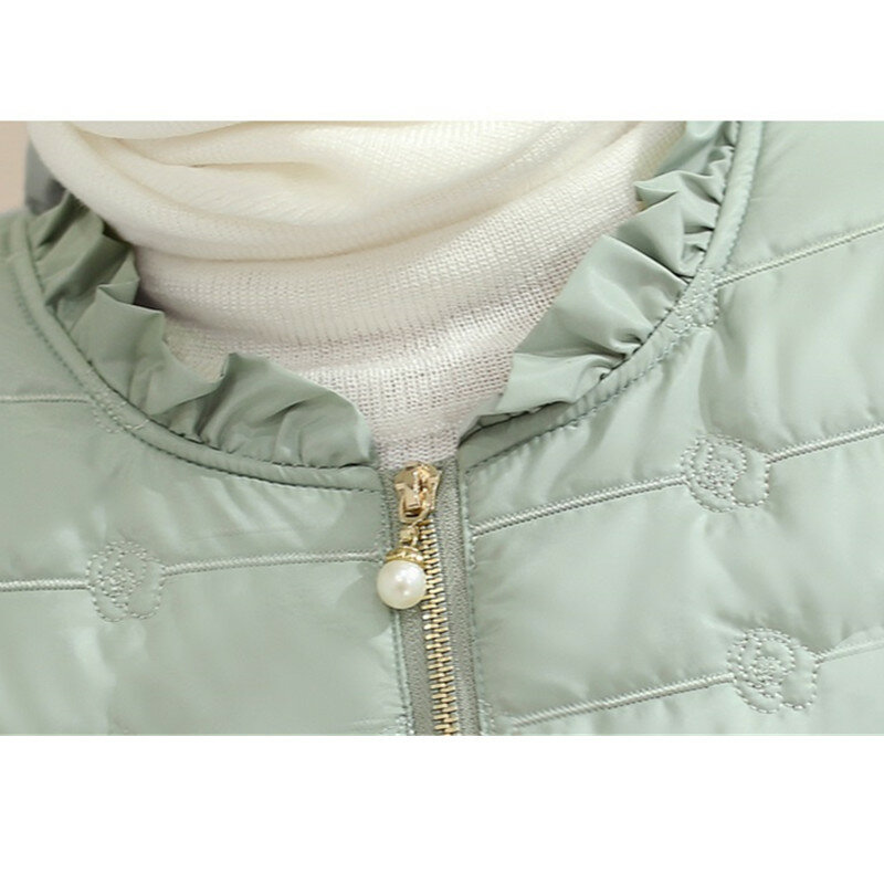UHYTGF حجم كبير قصيرة القطن معطف المرأة ملابس خارجية القمم الكورية رقيقة معاطف الربيع والخريف الملابس طالب لطيف سترة قطن