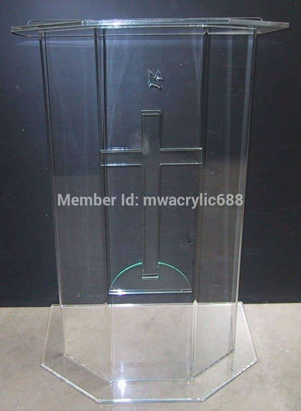 Meble ambona darmowa wysyłka piękna cena rozsądne czyste akrylowe Podium ambona pulpit akrylowa ambona pleksi
