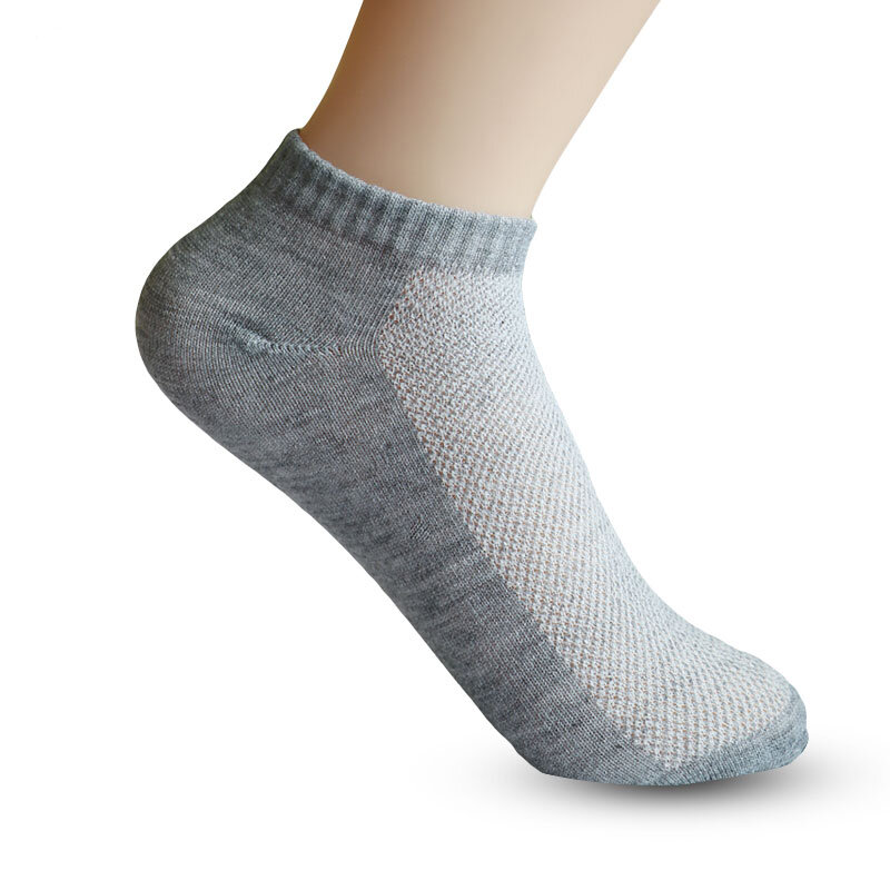 4 par sólido malha feminina meias curtas invisíveis tornozelo meias femininas verão respirável fino barco meias calcetines preto branco cinza