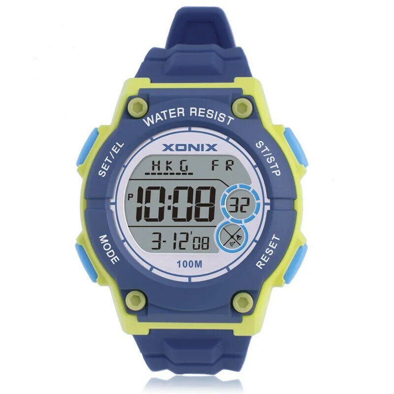 GOLDEN 2024 New Fashion LED Luminous Swim Diver Waterproof 100m  Girls Candy Electronic Outdoor Sports Student Watch KW