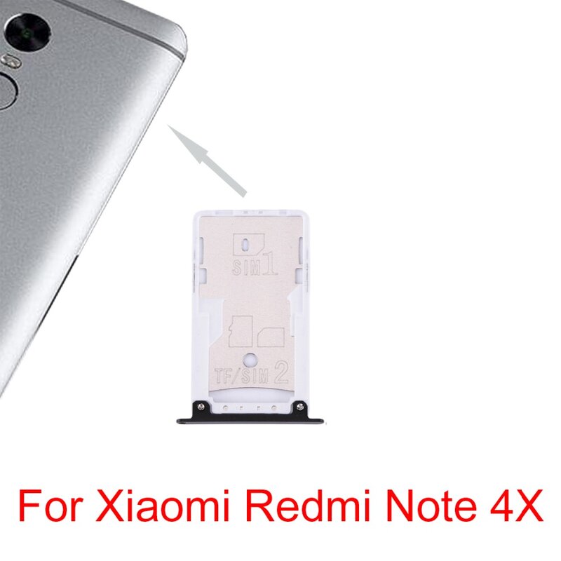 Baki Kartu SIM & SIM / TF untuk Xiaomi Mi Max 2 Redmi Note 4 \ Note 4X \ 4X \ 5 Plus \ Note 5 \ Mi 5