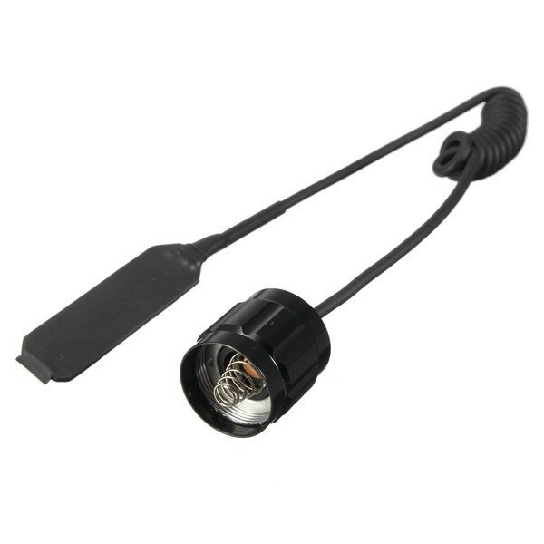 1 Buah Sakelar Tekanan Jarak Jauh dengan Tenang untuk Lampu Senter LED WF-501B / 501B Seri 501 Sakelar Ekor Mouse