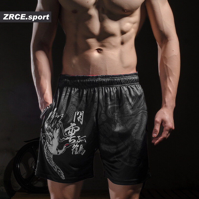 ZRCE Shorts Men Fashion Summer Beach Causal Fitness 3d Print Shorts Brand Clothing Loose Fashion Mens Pattern Funny Trousers