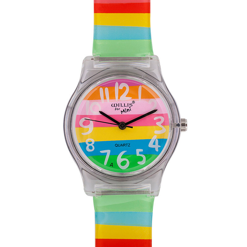 윌리스 여름 새로운 브랜드 어린이 학생 패션 쿼츠 시계, 어린이 부드러운 방수 스포츠 꽃 동물 손목 시계