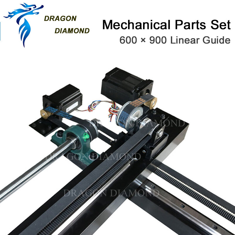 Высокоточная CO2 лазерная резка гравировка запасные части для лазерного гравера 600*900 мм полный комплект для DIY механические компоненты