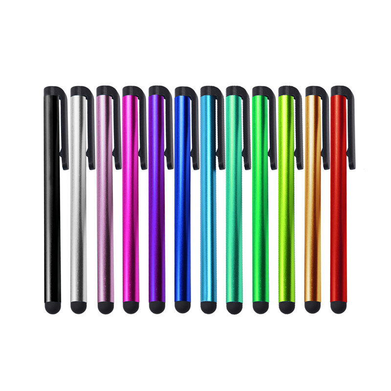 10 sztuk/partia pojemnościowy ekran dotykowy rysik dla iPad Air 2/1 Pro 10.5 Mini 3 dotykowy długopis dla iPhone 7 8 inteligentny telefon Tablet ołówek