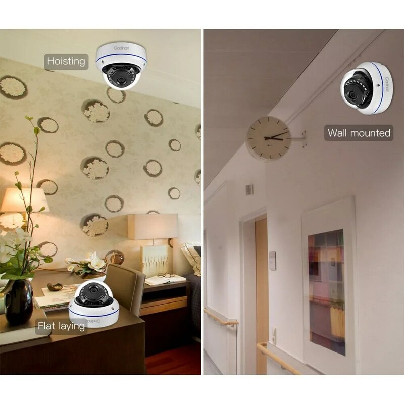 Gadinan – caméra de surveillance dôme extérieure IP PoE 8MP, 5MP, 4MP, IP66, étanche, dispositif de sécurité anti-vandalisme, avec Audio et Vision nocturne