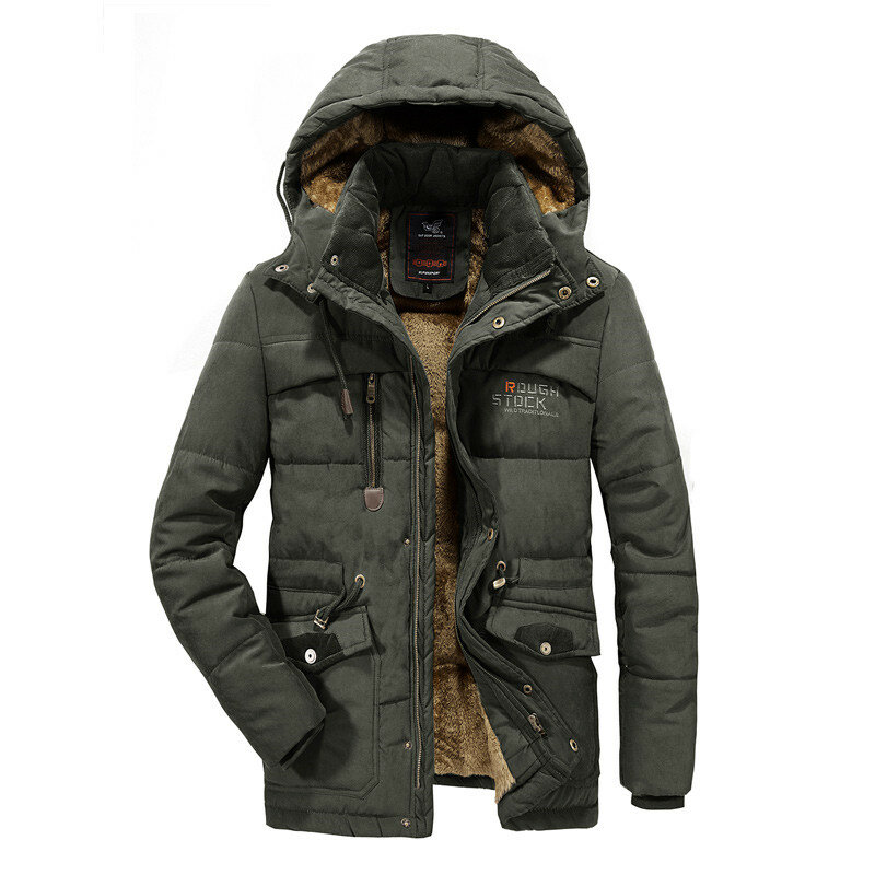 Мужская парка, пальто, Новая зимняя мужская Тонкая утолщенная меховая верхняя одежда, теплая военная куртка с капюшоном, мужская повседневная одежда размера плюс 6XL 7XL 8XL