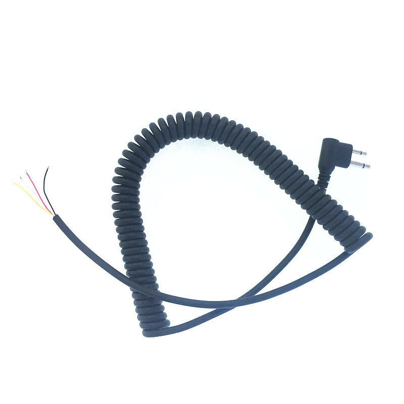 DIY 4 Wires 2.5/3.5mm M Plug 2pins MIC Cable for Motorola Cp040 Cp140 Ep450 Cp150 Gp3188 Ggp88s Gp300 Etc Walkie Talkie