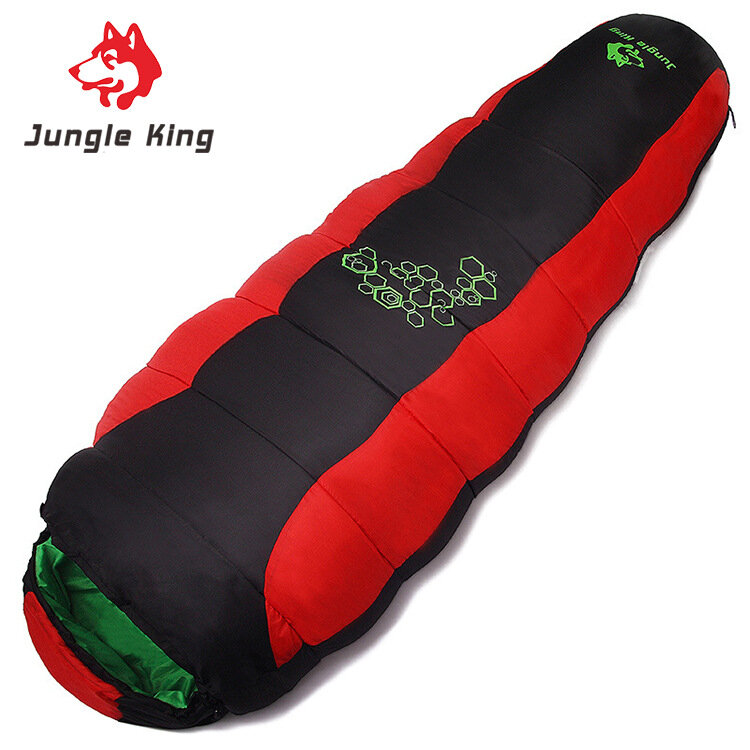 Jungle King 2017 ispessimento riempire quattro fori di cotone sacchi a pelo di campeggio esterna di alpinismo speciale sacchetto di campeggio movimento